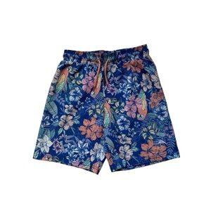 TOMMY BAHAMA Boys Floral Print Swim Shorts Size 8
